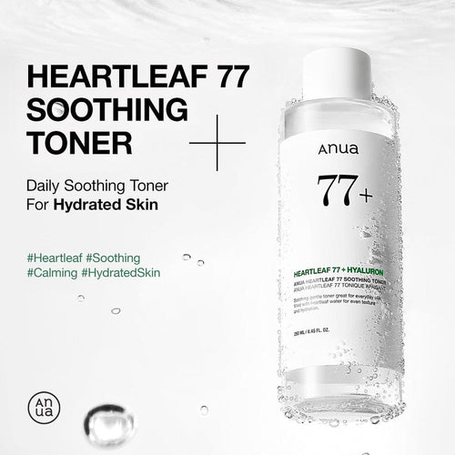 Anua Heartleaf 77% Soothing Toner Calming & Hydrating Redness Relief 40ML