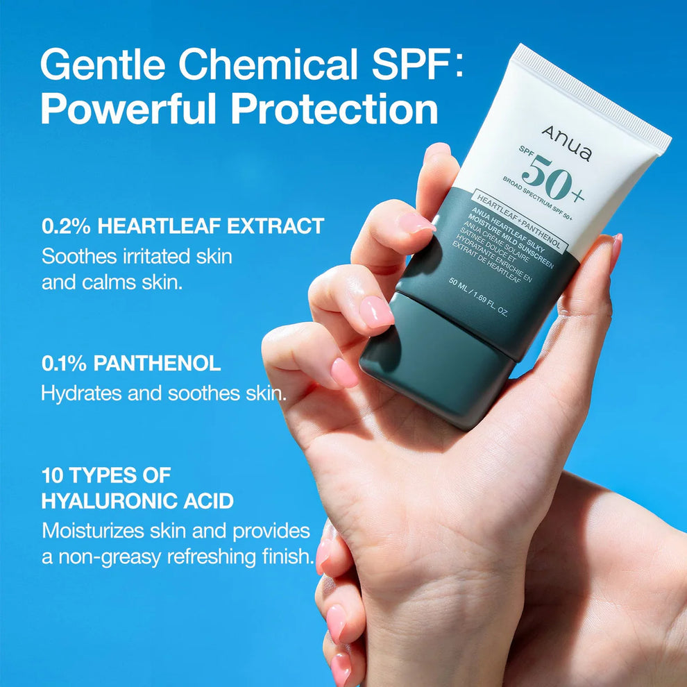 Anua Heartleaf Silky Moisture Sun Cream