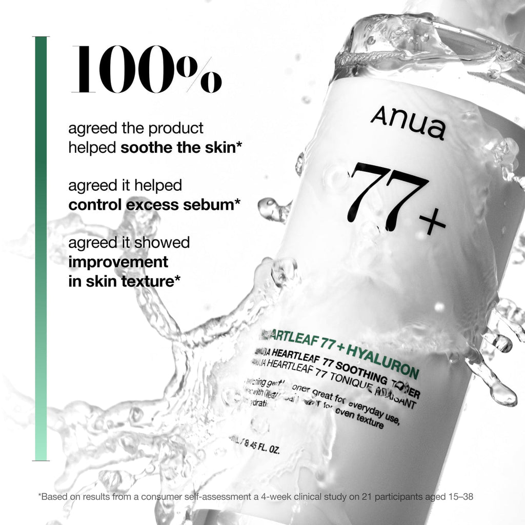 Anua Heartleaf 77% Soothing Toner Calming & Hydrating Redness Relief 40ML