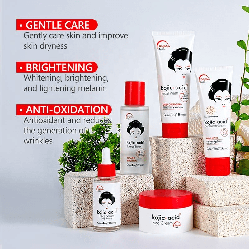 GuanJing Beauty Kojic Acid Skin Care Series 5 Piece Set
Regular